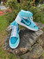 Jordan 1 Mid Turquoise Tribal #2 Size 16M