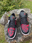 Jordan 1 Low Red/Black Tribal #9 Size 14M 💗