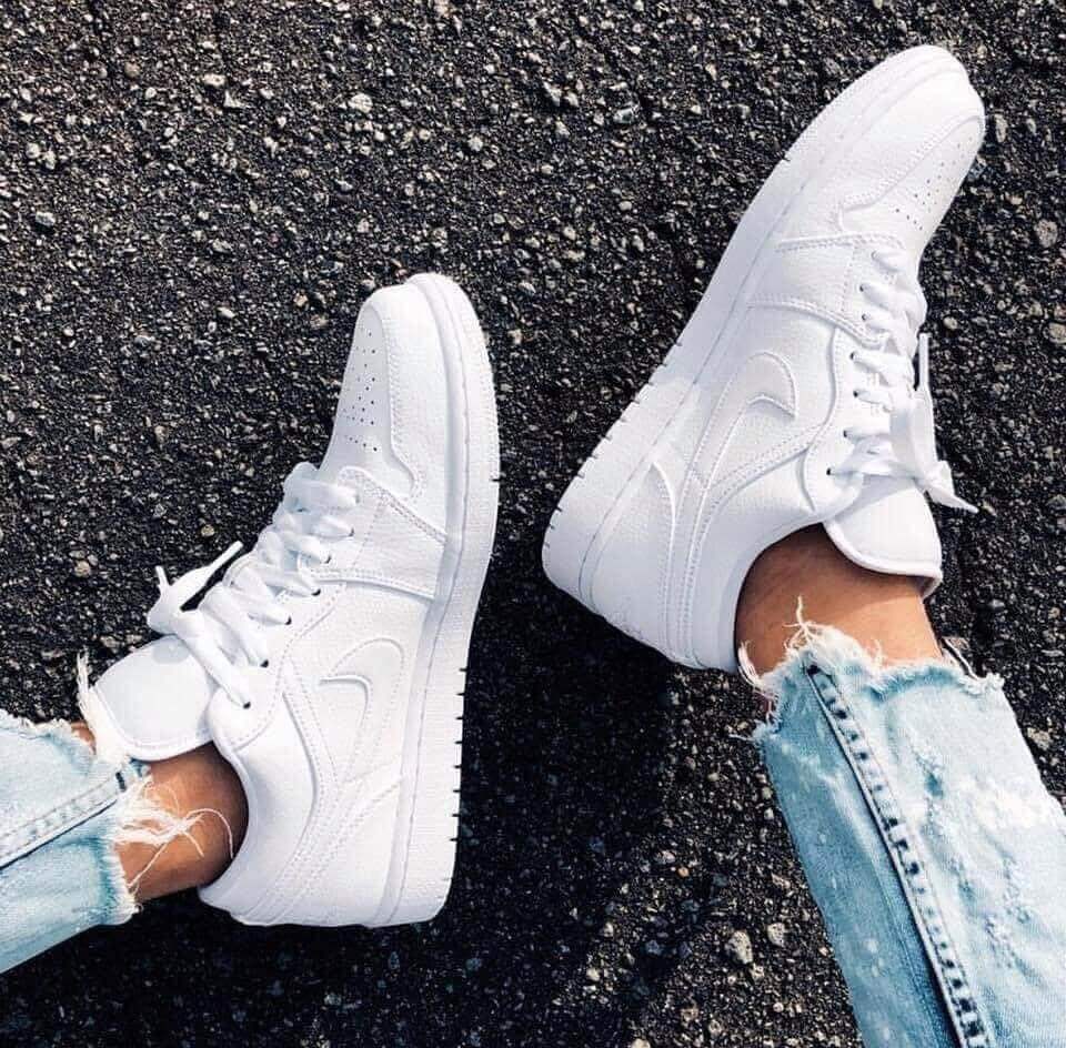 Custom Jordan 1 Low Adults Black/White Poly Designs