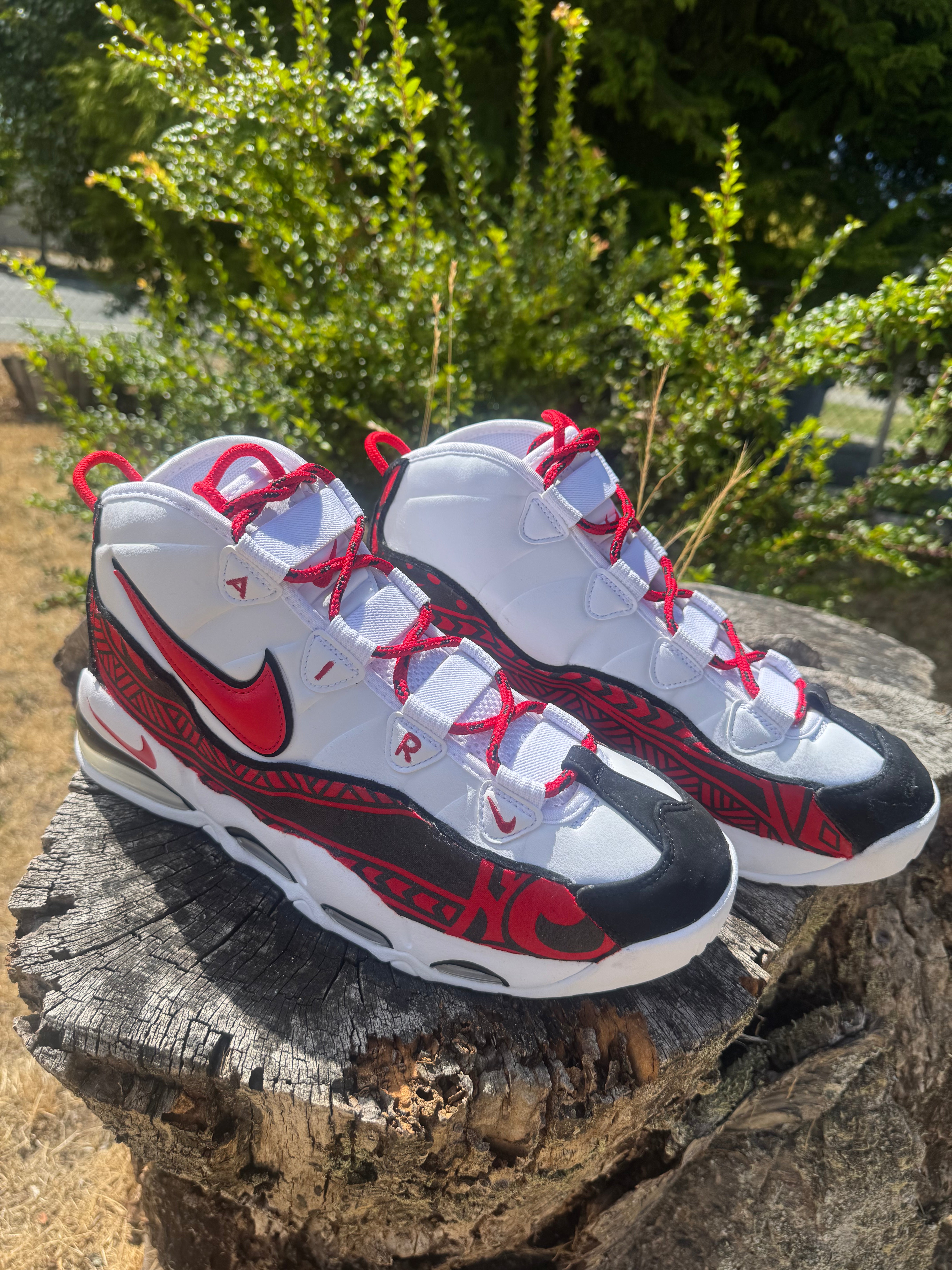 Uptempo Red/Black Tribal #16 Size 13M 💗 Main image