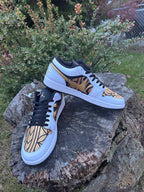 Jordan 1 Low Black/Gold Tribal #23 Size 12M