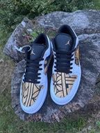 Jordan 1 Low Black/Gold Tribal #23 Size 12M
