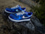 AF1 Shiny Black/Blue Tribal #25 Size 11.5M