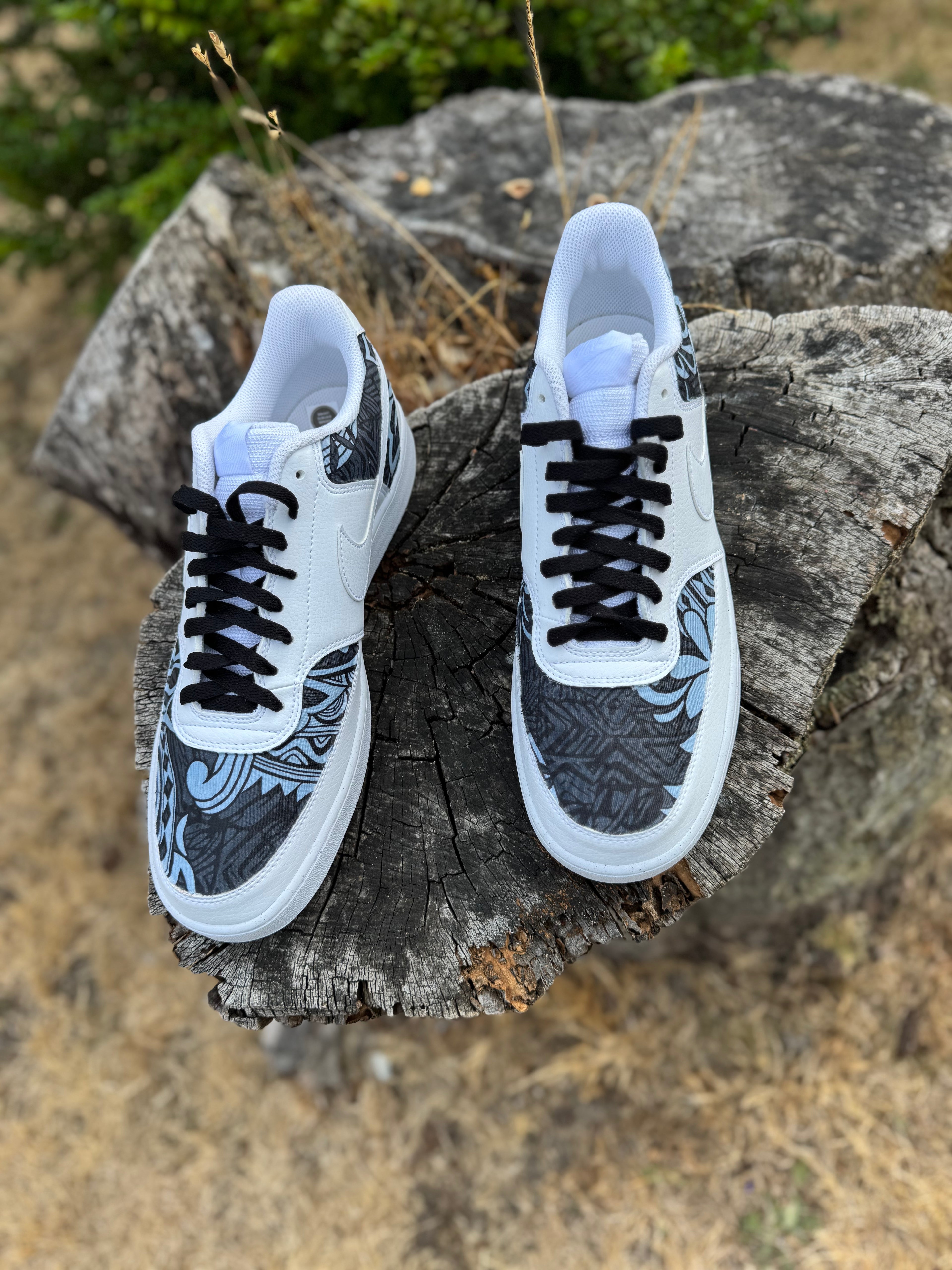 Nike Court Black/Grey Tribal #46 Size 12M 💗