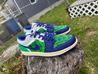 Jordan 1 Low Seahawks Blue/Green Tribal #48 Size 13M 💗