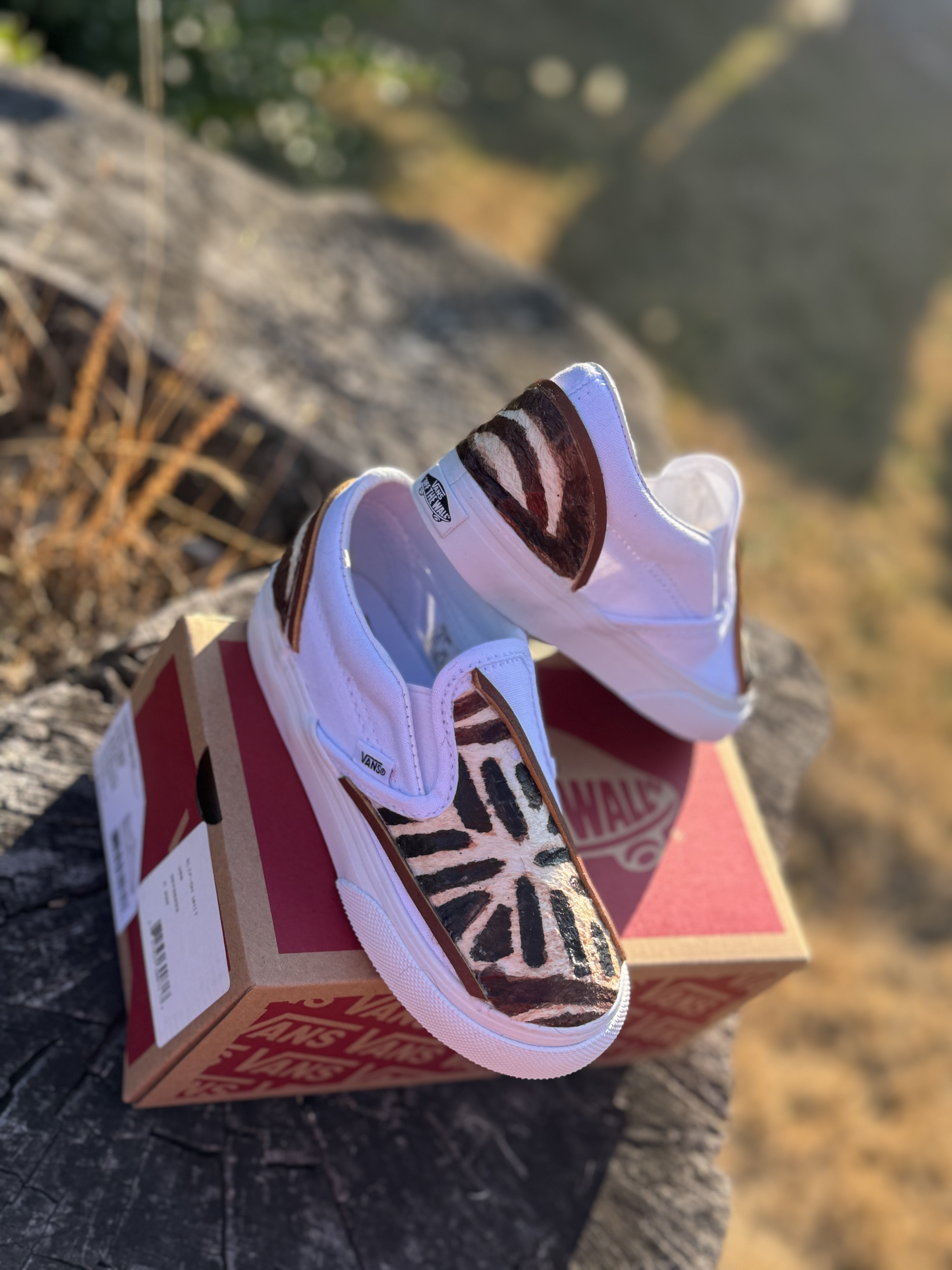 Custom Vans Tapa Cloth Design RTS