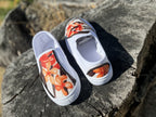 Custom Slip-On Orange & Brown Poly Design RTS