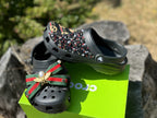 Custom Crocs Black Gucci Design RTS