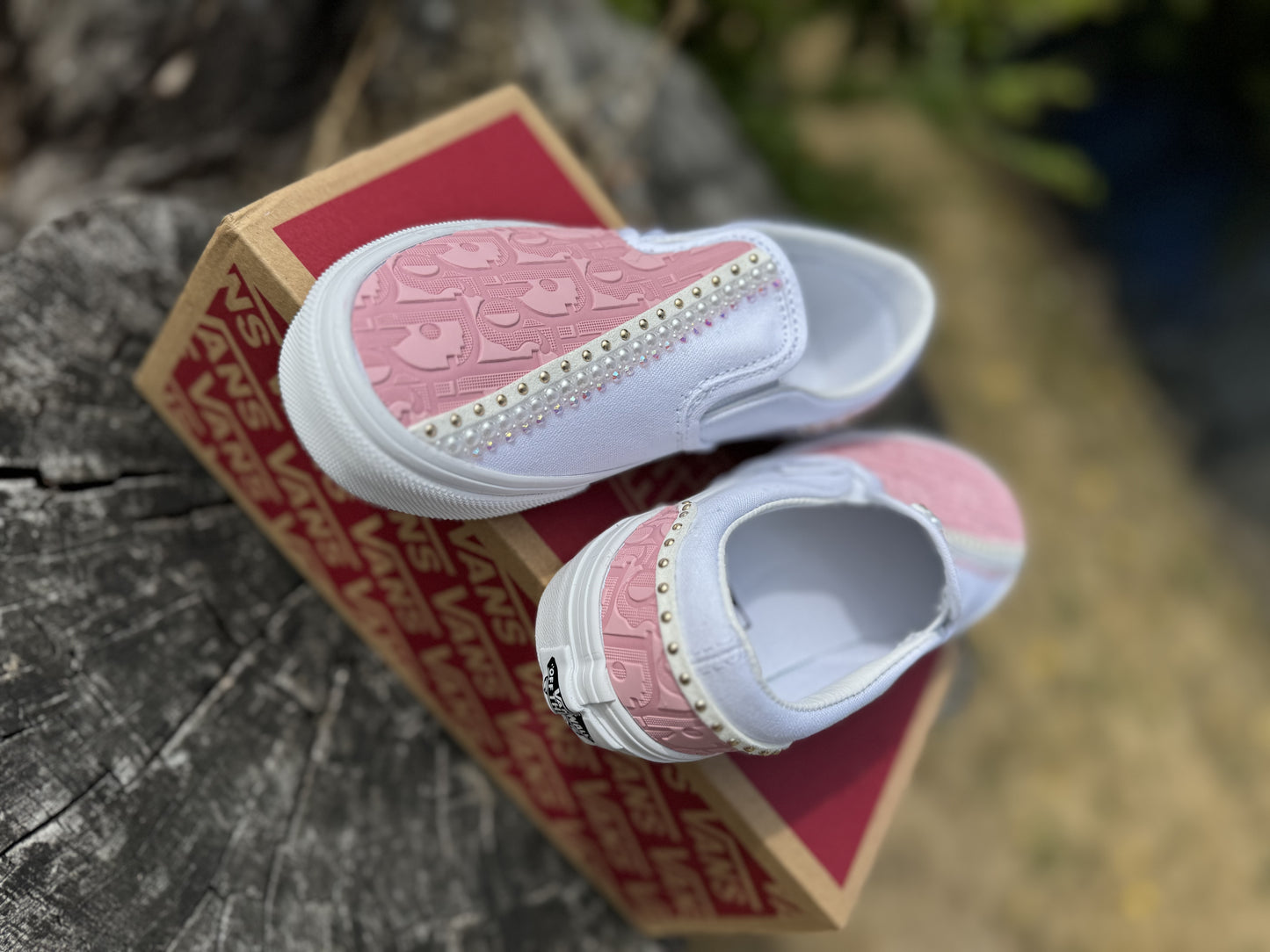 Custom Vans Pink Dior Design RTS