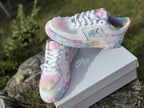 Custom Air Force 1 Pastel LV Ombré w/Fur Designs RTS
