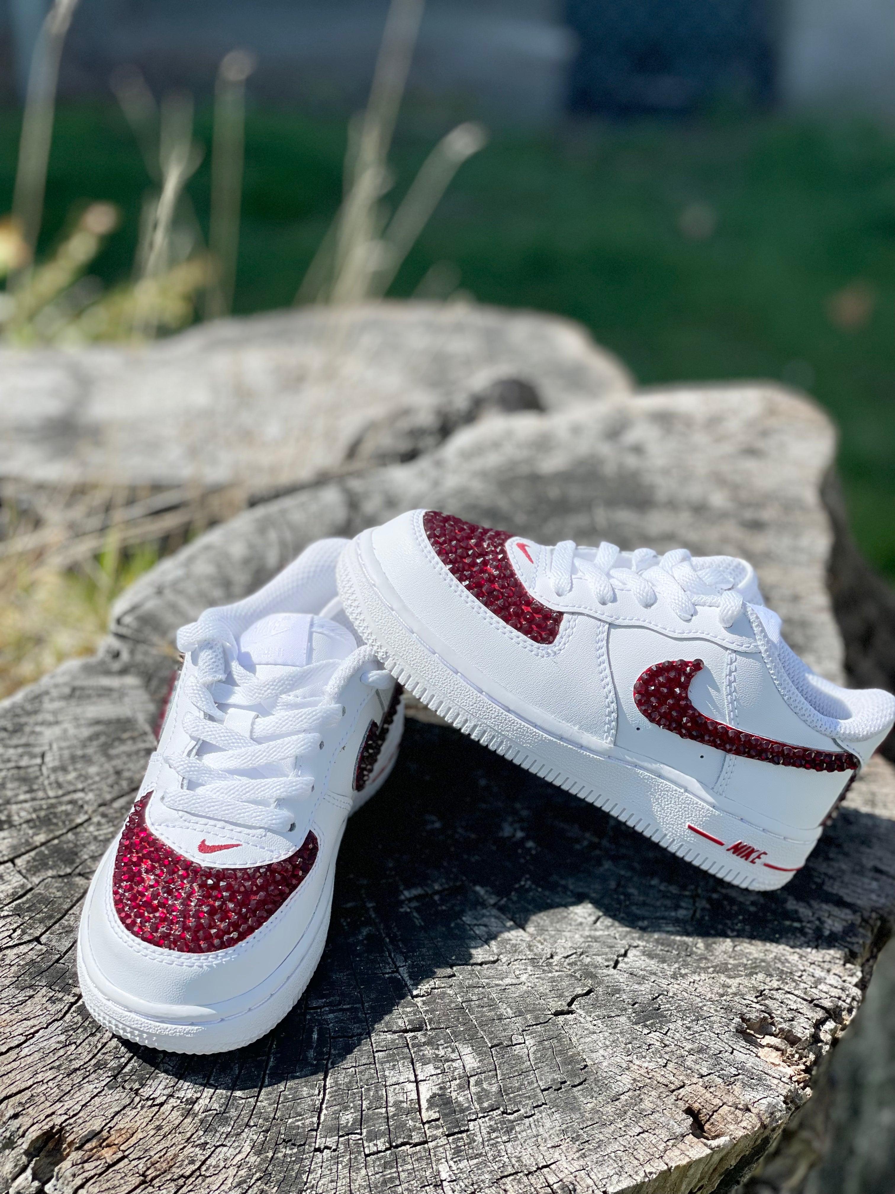 Custom Air Force 1 Ruby Red Designs RTS Main image