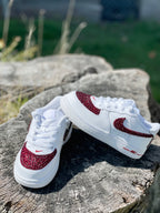 Custom Air Force 1 Ruby Red Designs RTS