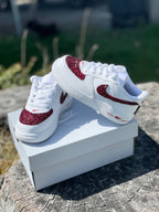 Custom Air Force 1 Ruby Red Designs RTS