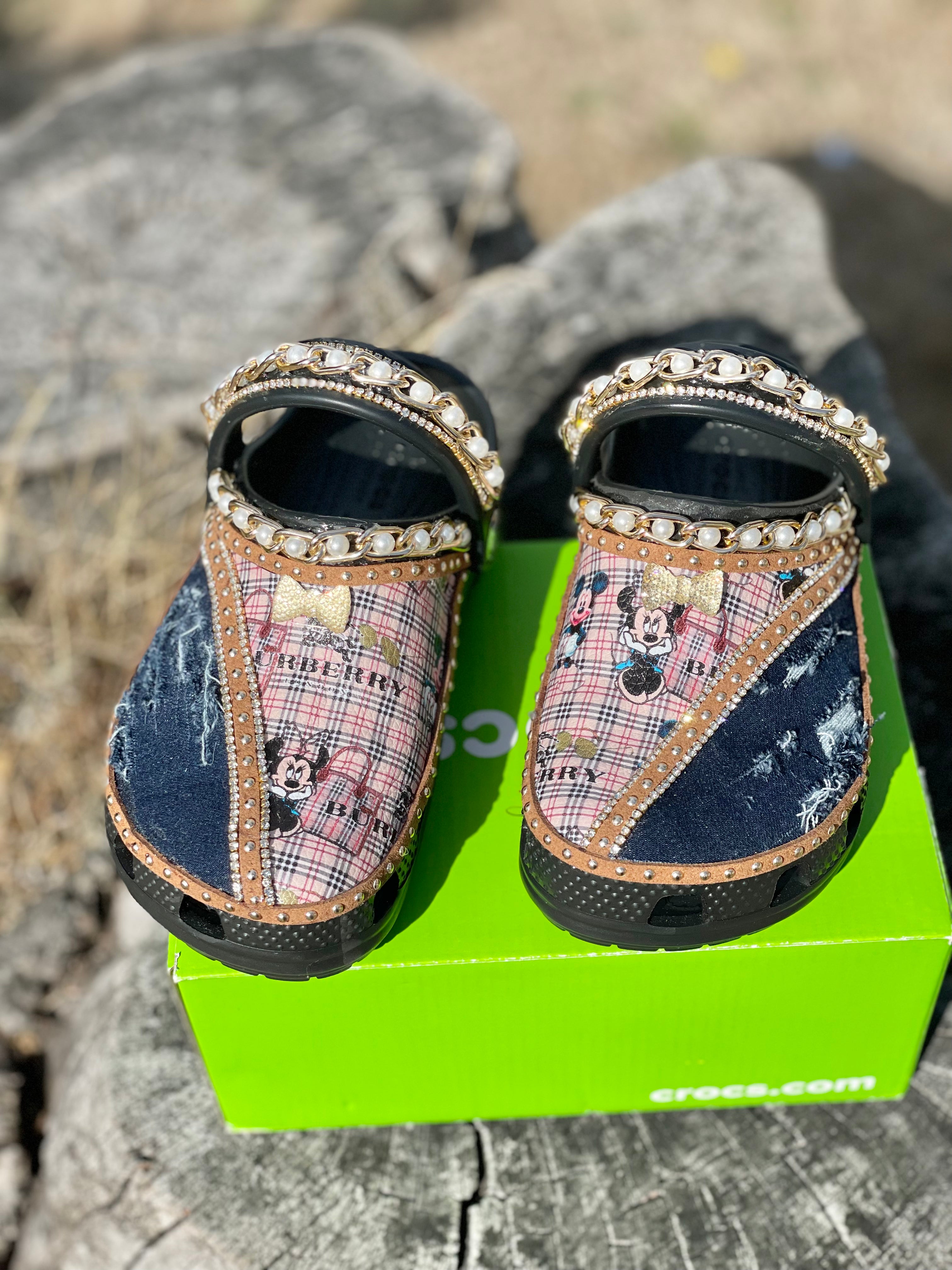 Custom Crocs Disney & Denim Design RTS